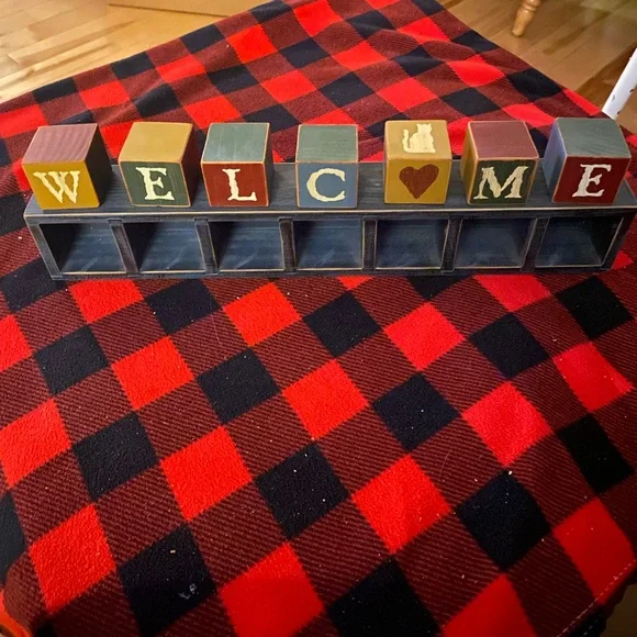 Colorful Welcome Block Set - Picture 4 of 4